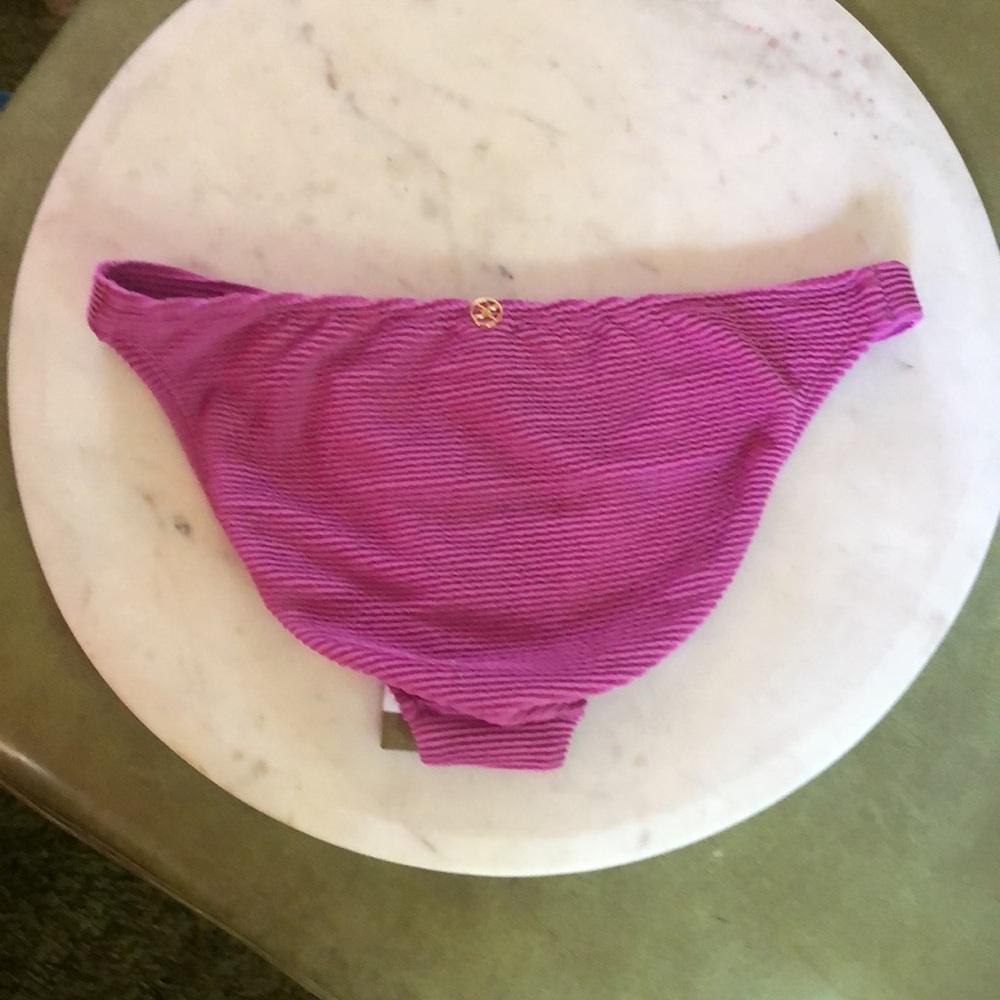 Vix Magenta Ribbed Bikini Bottom - Picture 7 of 10